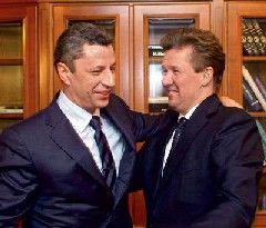 Министр топлива и энергетики Украины Юрий Бойко и глава Газпрома Алексей Миллер